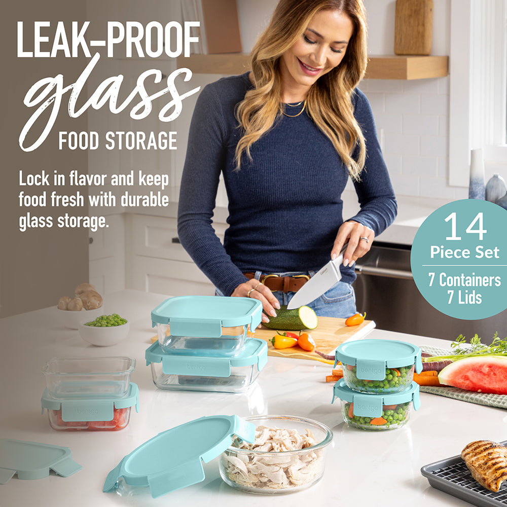 Bentgo Glass Leak-Proof Food Storage Set (14-Piece) - Image 2