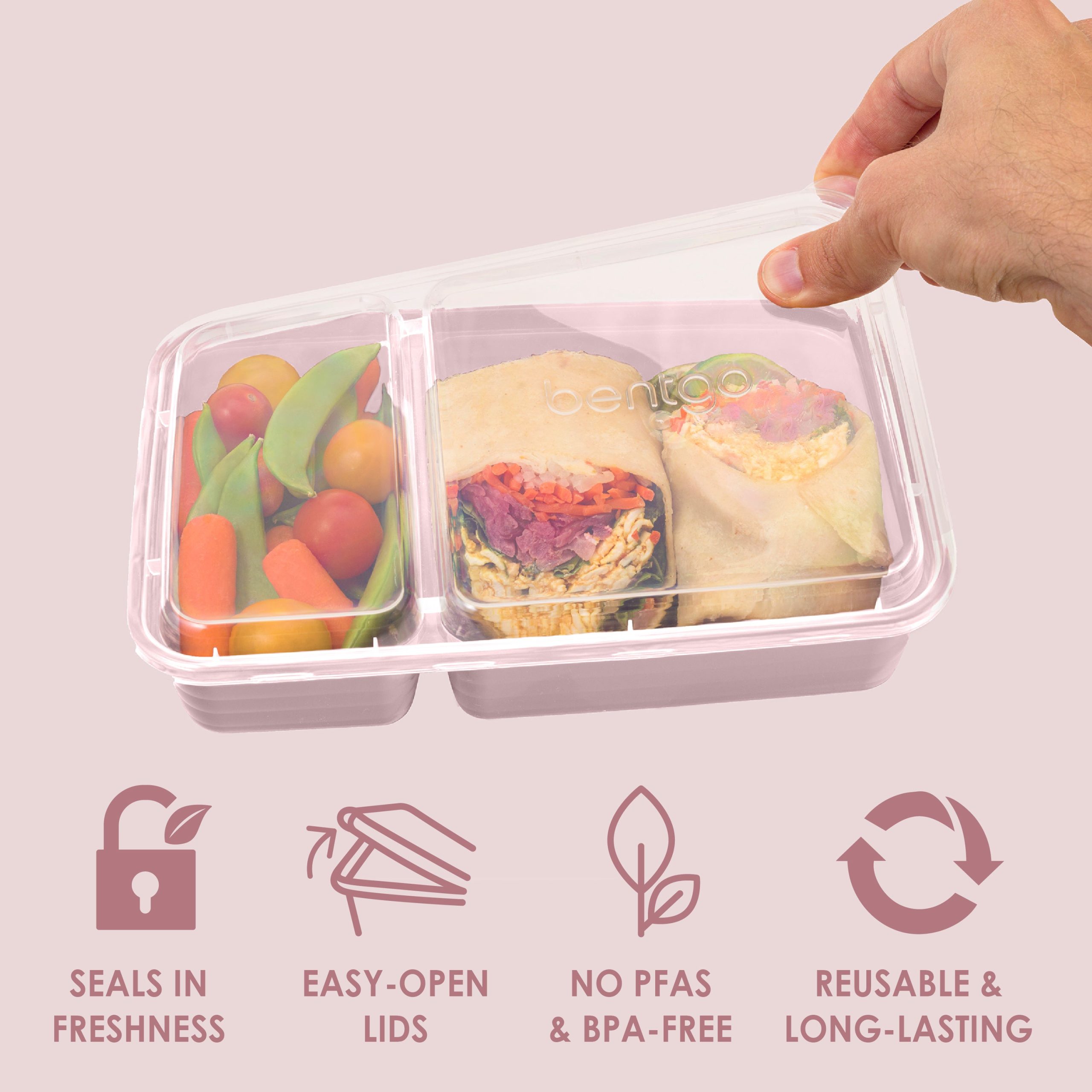 Bentgo Prep 2-Compartment Meal Prep Containers (20-Piece) - Image 4